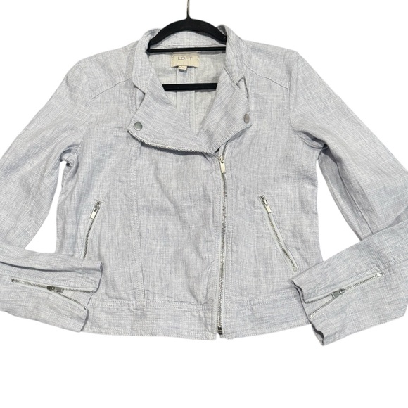 LOFT Soft Gray Suit Jacket - Picture 3 of 8